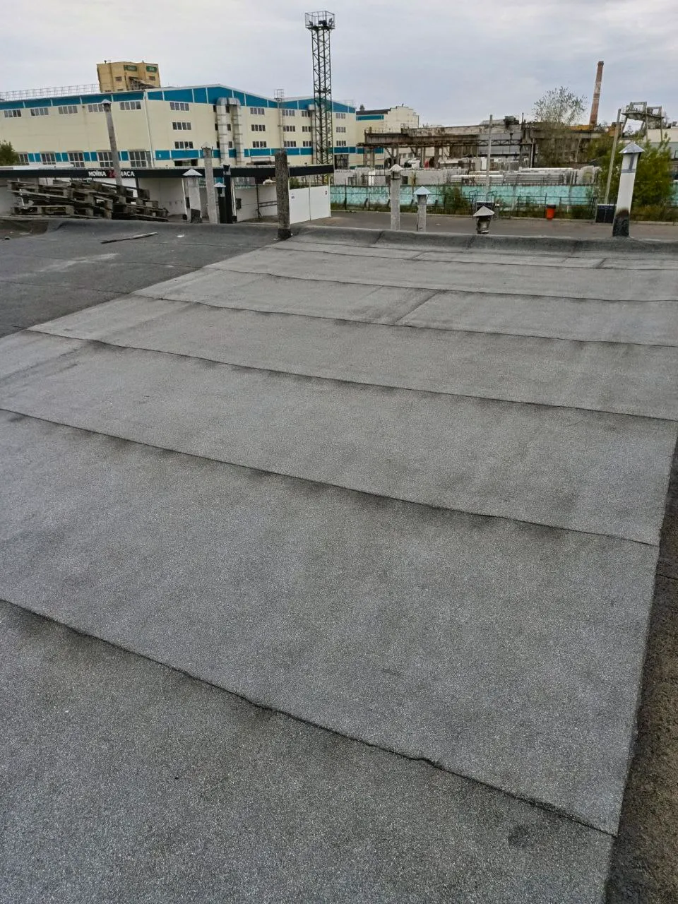 Ремонт плоской крыши гаража наплавляемым материалом, Минская область, Беларусь