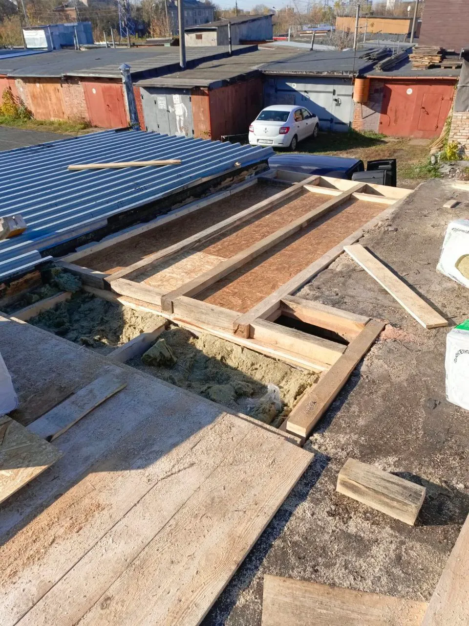 Капитальный ремонт кровли гаража, монтаж балок и наплавляемых материалов, Беларусь - фото 5